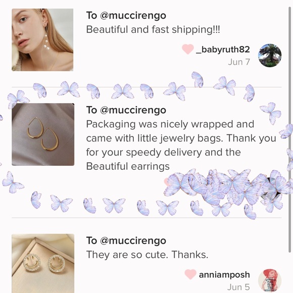 LAST ONE! Simple Elle💖 18K Gold Hoops Earrings - Picture 5 of 5